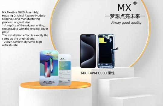 Soft OLED Display Screen Touch Digitizer Full Assembly Replacement Compatible with iPhone 14 Pro Max