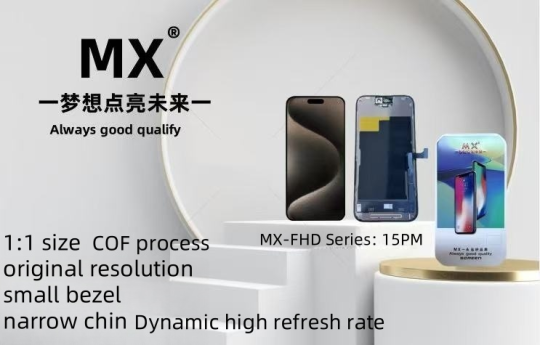 FHD COF High Refresh Rate Screen Replacement Compatible with iPhone 15pro max