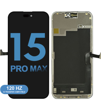 Soft OLED Display Screen Touch Digitizer Full Assembly Replacement Compatible with iPhone 15 Pro Max