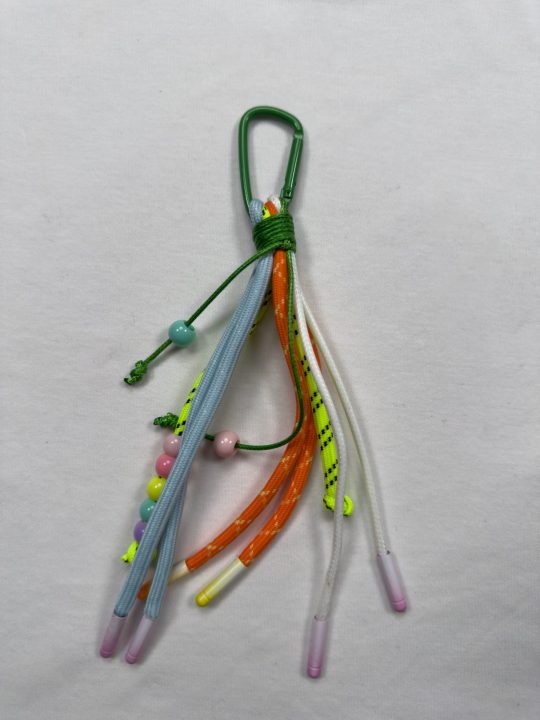 Cute Fresh Aesthetic Bag Charms for Women & Girls | Stylish Nylon Rope Handbag & Backpack Charms | Pastel-Palette Purse Charm & Car Hanging Ornament | Keychain Accessory | Lovely Birthday Gift