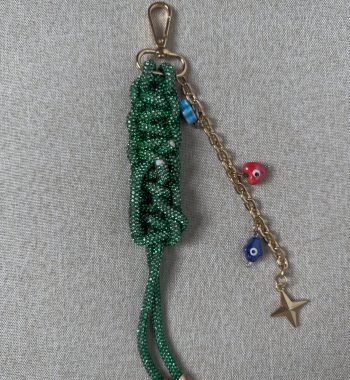 Handwoven Braided Rope Evil Eye Keychain - Car Key Ring & Bag Purse Charm for Women Men | Handcrafted Good Luck Amulet with Protection Symbol