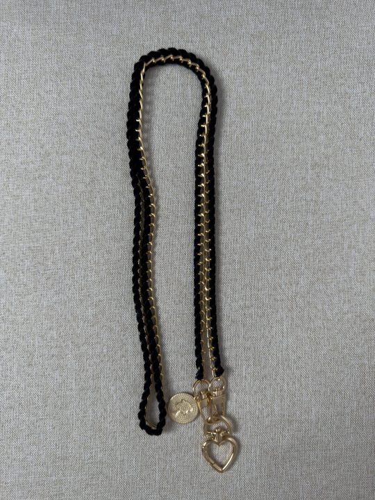 Purse Chain Straps Metal Leather Strap Replacement for Shoulder Cross Body Bag Handbag