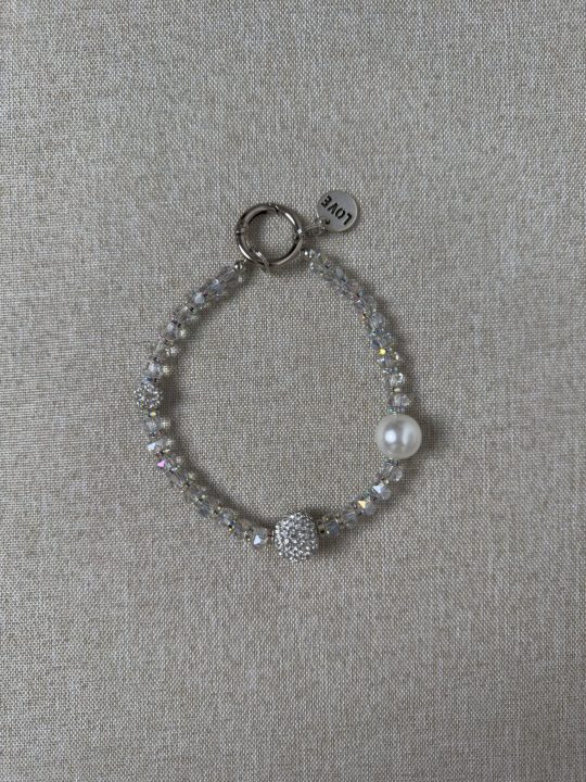 Rhinestones Phone Chain Aesthetic Keychain Wristlet Gems Pearls Beads Bag Charms Car Key Chain Women Rhinestone Pearl Purse Charm Cell Phone Wrist Strap Crystal Bead Phone Charm Keychain Accessories