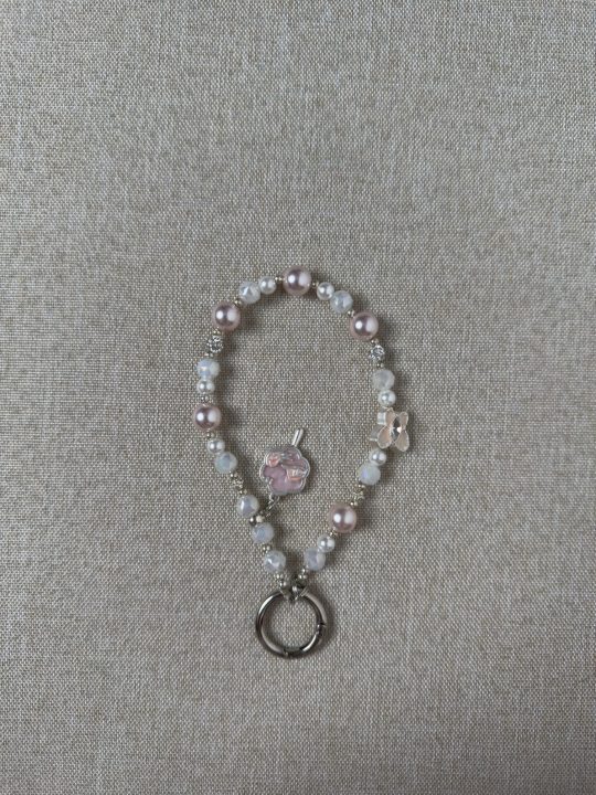 Heart Phone Charm | Cute Beaded Lanyard for Phone Case, Purse & Backpack | Stylish Accessory Gift for Women