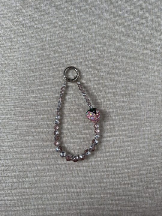 Heart Phone Charm | Cute Beaded Lanyard for Phone Case, Purse & Backpack | Stylish Accessory Gift for Women