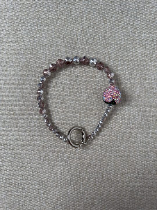 Heart Phone Charm | Cute Beaded Lanyard for Phone Case, Purse & Backpack | Stylish Accessory Gift for Women