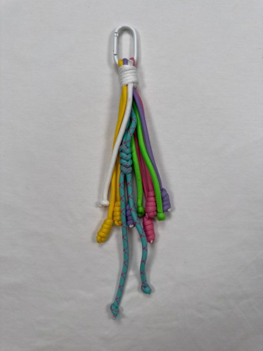 Cute Fresh Aesthetic Bag Charms for Women & Girls | Stylish Nylon Rope Handbag & Backpack Charms | Pastel-Palette Purse Charm & Car Hanging Ornament | Keychain Accessory | Lovely Birthday Gift