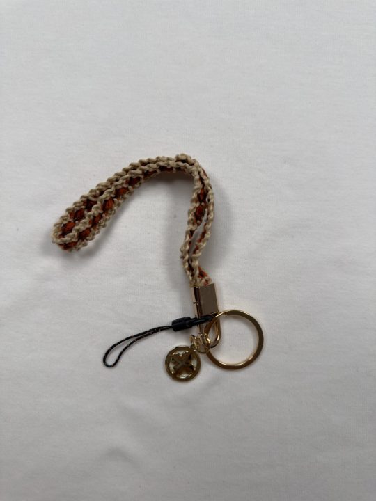 Cute Braided Rope Keychain | Initial Letter Keys Charm with Key Ring | Purse Charms for Handbags | Stylish Gifts for Women
