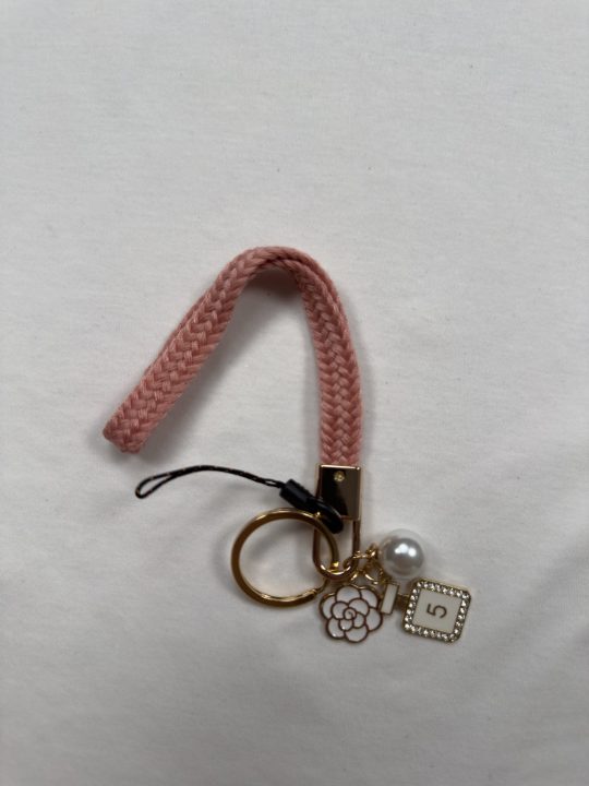 Cute Braided Rope Keychain | Initial Letter Keys Charm with Key Ring | Purse Charms for Handbags | Stylish Gifts for Women