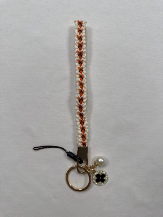 Cute Braided Rope Keychain | Initial Letter Keys Charm with Key Ring | Purse Charms for Handbags | Stylish Gifts for Women