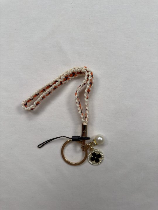 Cute Braided Rope Keychain | Initial Letter Keys Charm with Key Ring | Purse Charms for Handbags | Stylish Gifts for Women
