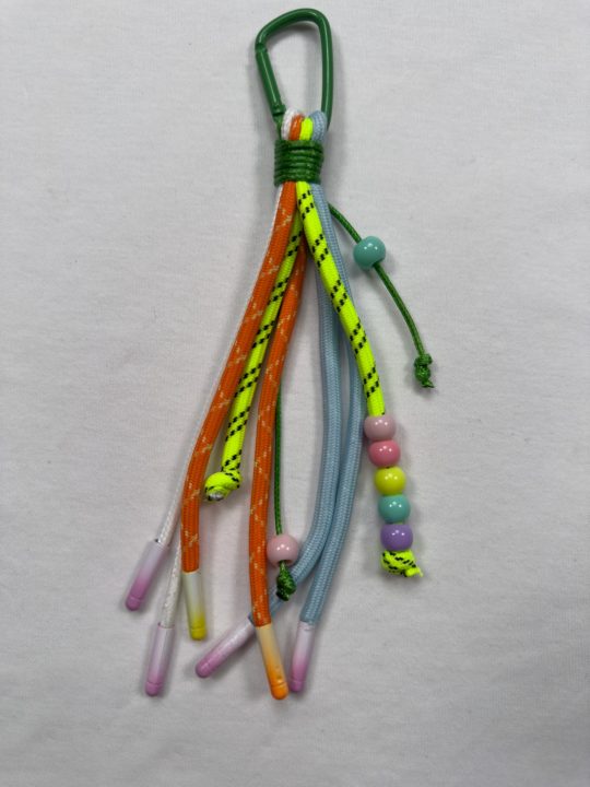 Cute Fresh Aesthetic Bag Charms for Women & Girls | Stylish Nylon Rope Handbag & Backpack Charms | Pastel-Palette Purse Charm & Car Hanging Ornament | Keychain Accessory | Lovely Birthday Gift