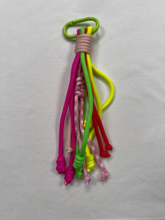Cute Fresh Aesthetic Bag Charms for Women & Girls | Stylish Nylon Rope Handbag & Backpack Charms | Pastel-Palette Purse Charm & Car Hanging Ornament | Keychain Accessory | Lovely Birthday Gift
