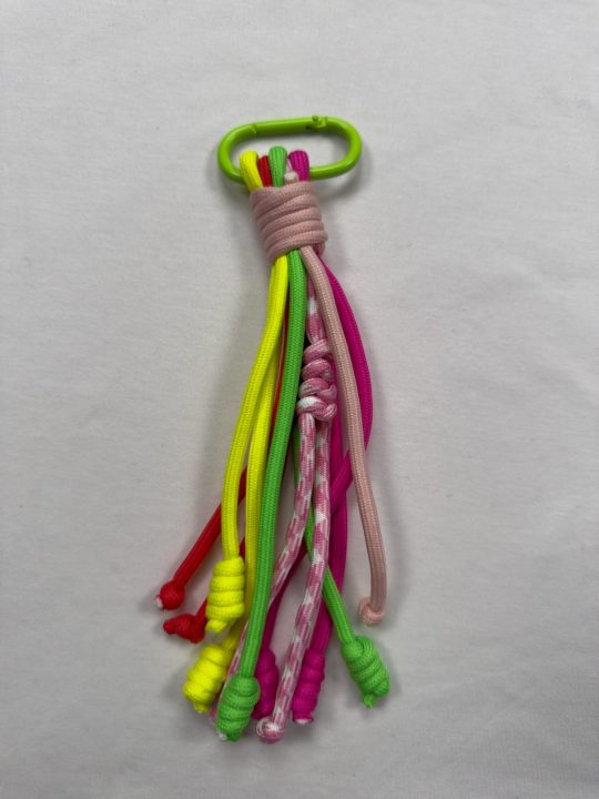 Cute Fresh Aesthetic Bag Charms for Women & Girls | Stylish Nylon Rope Handbag & Backpack Charms | Pastel-Palette Purse Charm & Car Hanging Ornament | Keychain Accessory | Lovely Birthday Gift
