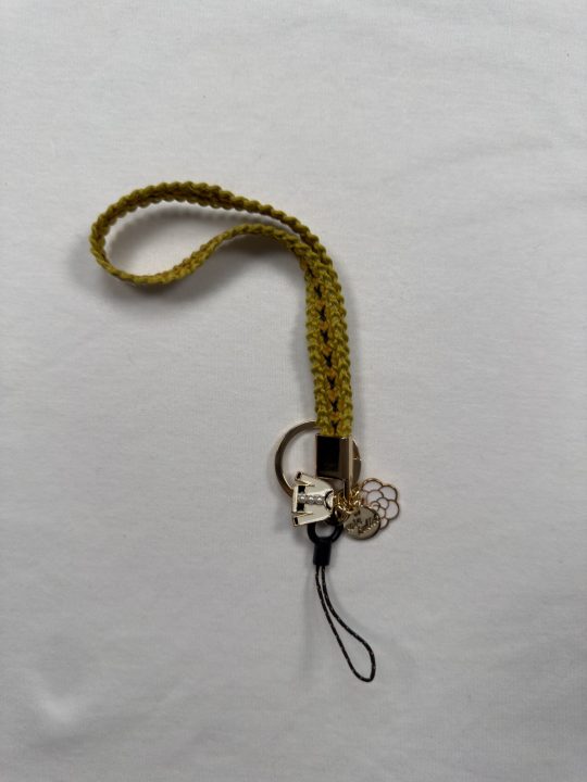 Cute Braided Rope Keychain | Initial Letter Keys Charm with Key Ring | Purse Charms for Handbags | Stylish Gifts for Women
