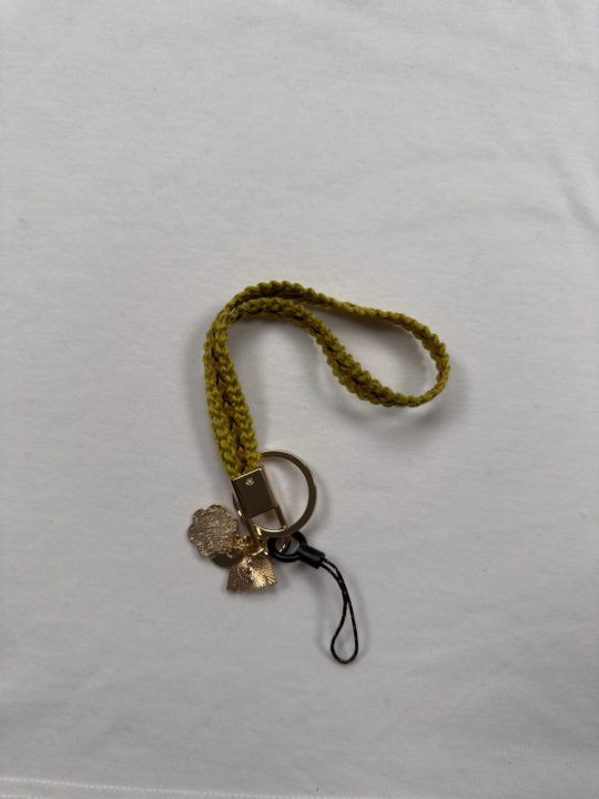 Cute Braided Rope Keychain | Initial Letter Keys Charm with Key Ring | Purse Charms for Handbags | Stylish Gifts for Women