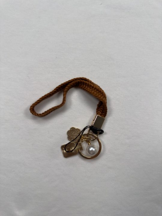 Cute Braided Rope Keychain | Initial Letter Keys Charm with Key Ring | Purse Charms for Handbags | Stylish Gifts for Women
