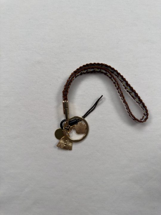 Cute Braided Rope Keychain | Initial Letter Keys Charm with Key Ring | Purse Charms for Handbags | Stylish Gifts for Women