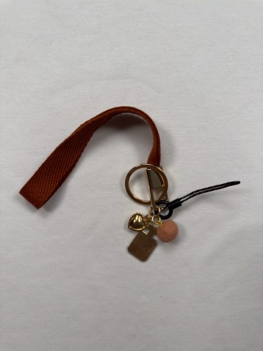 Cute Braided Rope Keychain | Initial Letter Keys Charm with Key Ring | Purse Charms for Handbags | Stylish Gifts for Women
