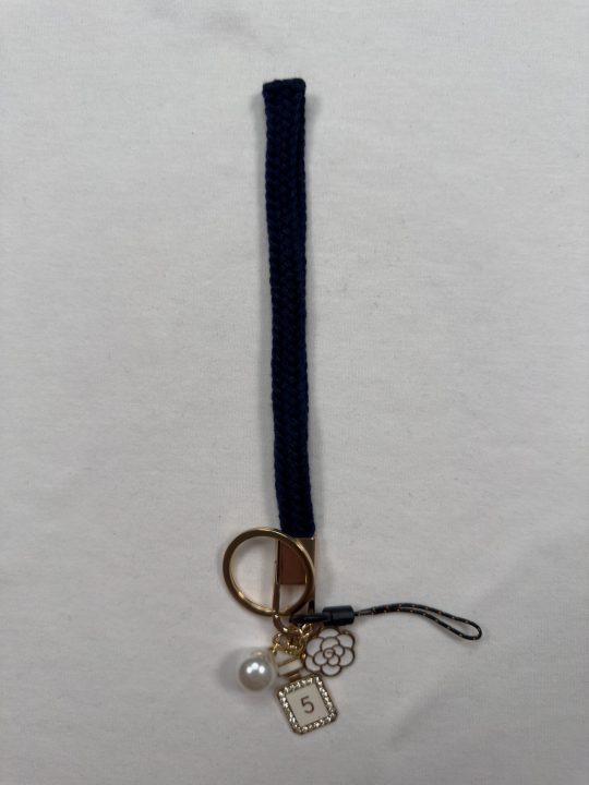 Cute Braided Rope Keychain | Initial Letter Keys Charm with Key Ring | Purse Charms for Handbags | Stylish Gifts for Women