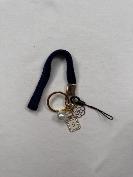Cute Braided Rope Keychain | Initial Letter Keys Charm with Key Ring | Purse Charms for Handbags | Stylish Gifts for Women